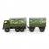 Camion militar cu prelata si remorca - supertruck 71x16x22 cm