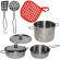 Set bucatarie - oale metal 8 piese