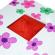 Masuta cu 2 scaunele mdf+metal/flori