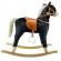 Calut balansoar lemn + plus negru 90x21x78 cm
