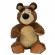 Jucarie de plus masha and the bear, bean bag bear 20 cm