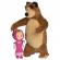 Set masha and the bear - papusa masha 12 cm si ursulet de plus 25 cm