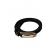 Curea subtire, texturat, Black, ZB0004