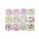 Set 12 decoratiuni unghii, Global Fashion, paiete, mix forme, Multicolor