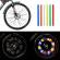 Set 12 ornamente din material reflectorizant pentru spite bicicleta, culoare