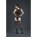 Moonlight patterned black mesh body with stockings one size