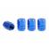 Set capacele auto pentru ventil hexagon albastru 4 buc