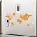 Harta Lumii magnetica, 46 piese, 60 x 40 cm, VIVO, WDM05