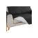 Husa de protectie pentru canapea cu doua locuri, Negru, 187 x 102 cm, Bourgogne