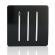Set 4 bucati Comutator tripla Trendi Switch Piano Negru, 250V, 10A