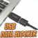 USB Data Blocker/Adaptor, protectie telefon, Negru, WWDB2