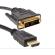 Cablu DVI-HDMI, 18 + 1 pini, pentru Tv, monitor sau consola jocuri, 3m