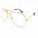 Ochelari de soare aviator,Gold Clear, VIVO