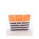 Geanta pentru plaja, cu dungi, orange, 49 x 34 cm, BB897A