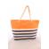 Geanta pentru plaja, cu dungi, orange, 49 x 34 cm, BB897A