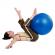 Minge pentru fitness, yoga, exercitii gimnastica, diametru 65 cm, albastru, Feel Fit