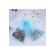 Saculeti organza, 10x15 cm, 25 bucati, Ocean Blue, OBAGLARGE