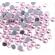 Set strasuri acrilice, 1mm, Light Pink