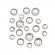 Strasuri acrilice, decoratiune, 4mm, 13 g, Clear, Vivo