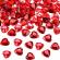 Strasuri acrilice, in forma de inima, 4mm, 13 g, Red Heart, Vivo