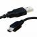 Cablu USB-mini USB, negru, 1.15 m