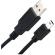 Cablu USB-mini USB, negru, 1.15 m