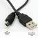 Cablu USB-mini USB, negru, 1.15 m