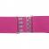 Curea dama, elastica, pink cu catarama argintie, ZB0003