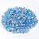 Pietre acrilice decorative, 5mm, 25 g, Light Blue