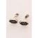 Set butoni camasa, cu cristale, hexagon, Negru, Ryan Keeper, S3