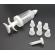 Set decorare prajituri si torturi, 8 capete de tub, HY2006