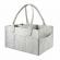 Geanta organizator scutece si accesorii copii, gri, 33 x 22 cm, WDB05