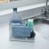 Organizator chiuveta 3 in 1, alb/ gri deschis, 21 x 13 x 11.5 cm, Vivo, ZWJ01