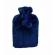 Recipient din cauciuc pentru apa calda cu husa plus Luxury, albastru inchis, 33 x 21 cm, 408016