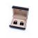 Set butoni camasa, cu cristale, Negru, Ryan Keeper, S8
