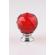 Buton maner mobila cristal rosu, rotund, 3 x 4 cm, KG0401