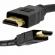 Cablu HDMI de mare viteza cu functie Ethernet, conector HDMI 1M, negru, FD0106-GB