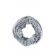 Fular circular de dama, blanita, alb/gri, GL456