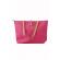 Geanta shopper dama, hot pink, 42 x 29 cm