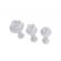 Set decorare prajituri si torturi, 3 piese, forma de inima, AAL0548