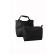 Set geanta femei, negru, 2 piese