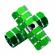 Set peg BMX, verde/crom, 70 x 25 mm, RR1410