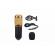 Microfon condensator pentru studio,cu cablu, negru/auriu, FD0801