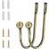 Set accesoriu de prindere perdea / draperie, 2 bucati, alama antica, HOLDBACK
