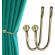 Set accesoriu de prindere perdea / draperie, 2 bucati, alama antica, HOLDBACK