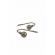 Set accesoriu de prindere perdea / draperie, 2 bucati, crom slefuit, HOLDBACK