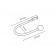 Set accesoriu de prindere perdea / draperie, 2 bucati, crom slefuit, HOLDBACK