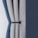 Set accesoriu de prindere perdea / draperie, 2 bucati, negru, HOLDBACK