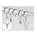 Set inele metalice pentru perdea, 6 bucati, crom