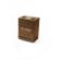 Set 1 pahar de whiskey cu 4 pietre de gheata premium Whiskey Stones, cutie din lemn, WS03